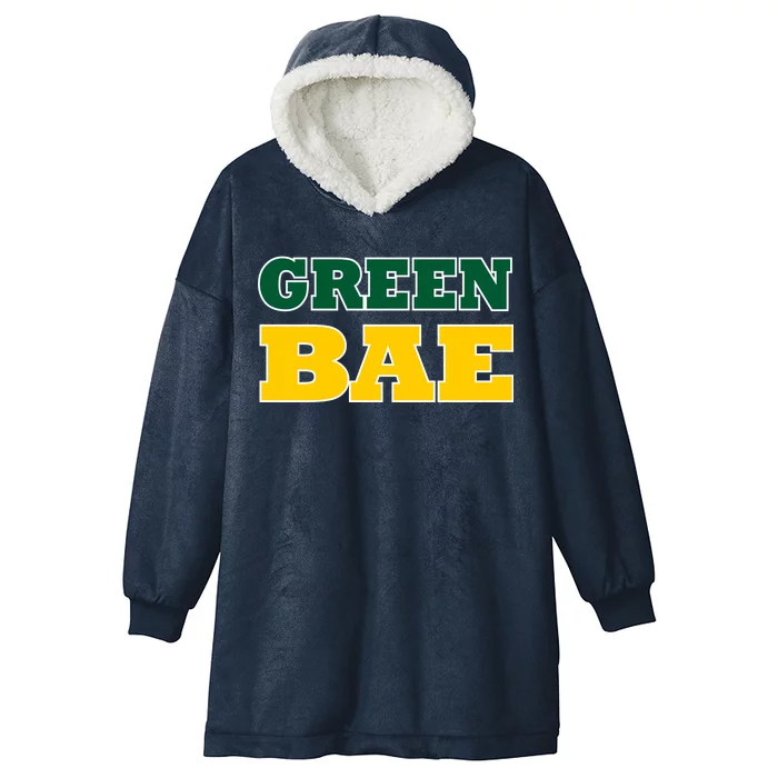 Green Bae Green Bay, Wisconsin Hooded Wearable Blanket