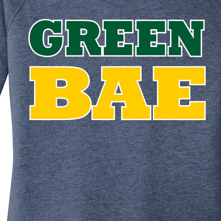 Green Bae Green Bay, Wisconsin Women's Perfect Tri Tunic Long Sleeve Shirt