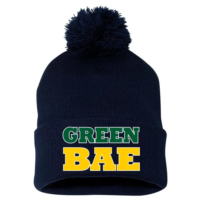 Green Bae Green Bay, Wisconsin Pom Pom 12in Knit Beanie