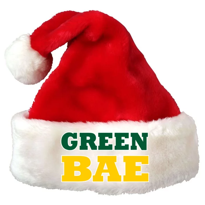 Green Bae Green Bay, Wisconsin Premium Christmas Santa Hat