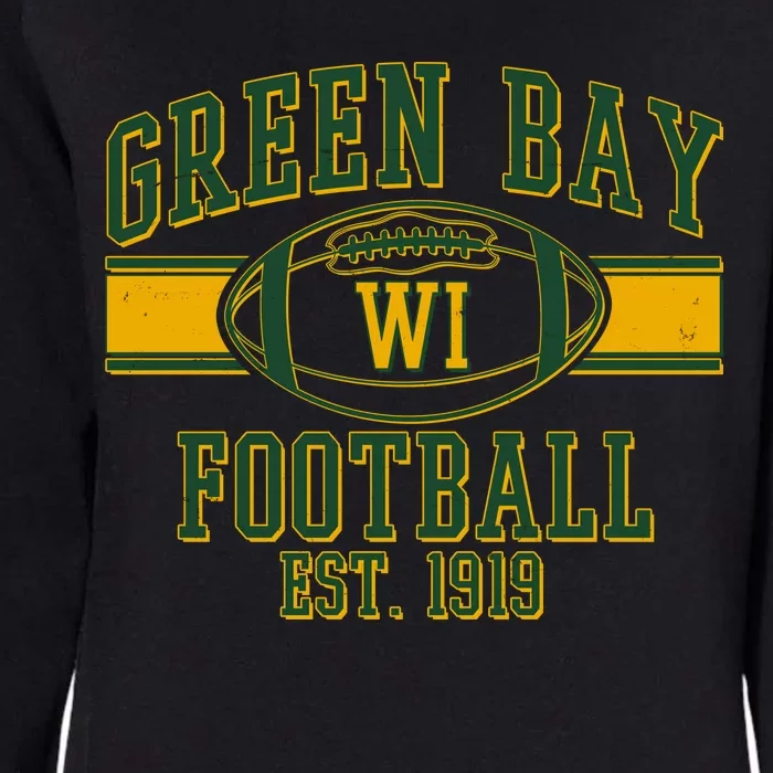 Green Bay Football EST 1919 Womens California Wash Sweatshirt