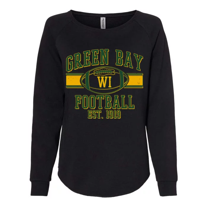 Green Bay Football EST 1919 Womens California Wash Sweatshirt