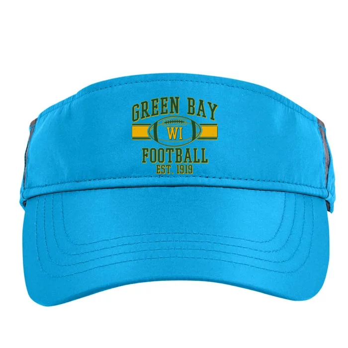 Green Bay Football EST 1919 Adult Drive Performance Visor