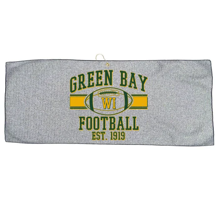 Green Bay Football EST 1919 Large Microfiber Waffle Golf Towel