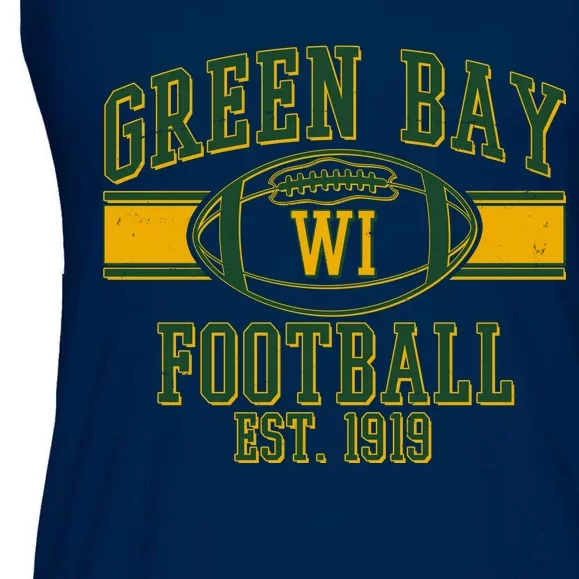 Green Bay Football EST 1919 Ladies Essential Flowy Tank