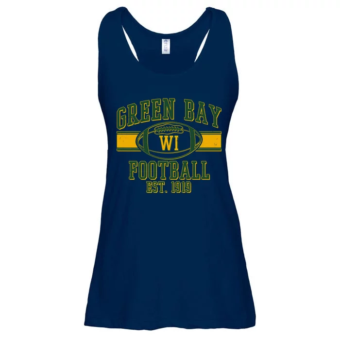 Green Bay Football EST 1919 Ladies Essential Flowy Tank