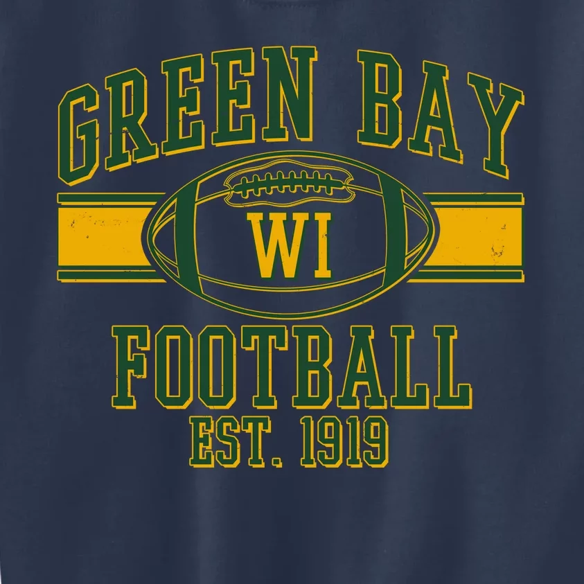 Green Bay Football EST 1919 Kids Sweatshirt