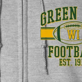 Green Bay Football EST 1919 Full Zip Hoodie