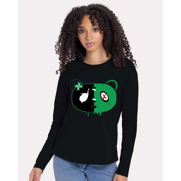 Green Bear Womens Cotton Relaxed Long Sleeve T-Shirt