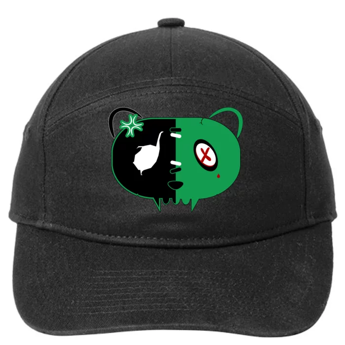 Green Bear 7-Panel Snapback Hat