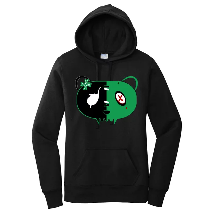 Green Bear Women's Pullover Hoodie