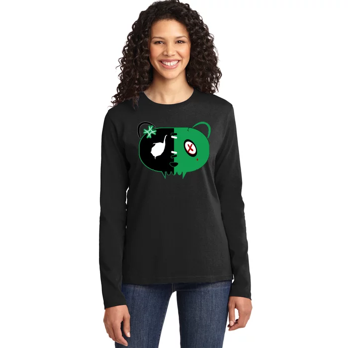 Green Bear Ladies Long Sleeve Shirt