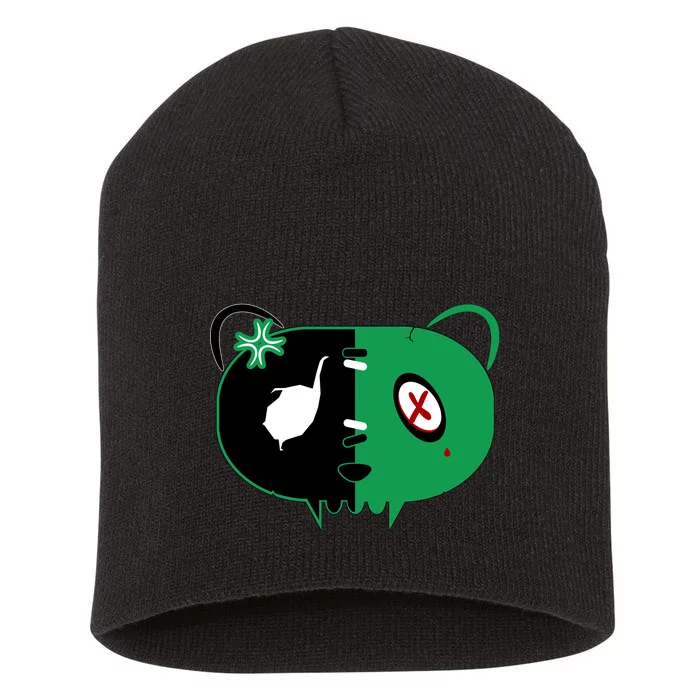 Green Bear Short Acrylic Beanie