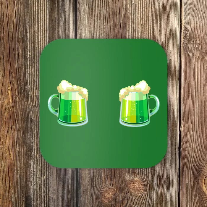 Green Beer Boobs - St. Patrick's Day Coaster