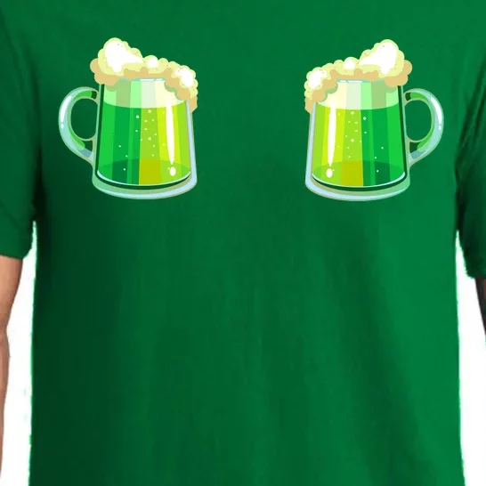 Green Beer Boobs - St. Patrick's Day Pajama Set