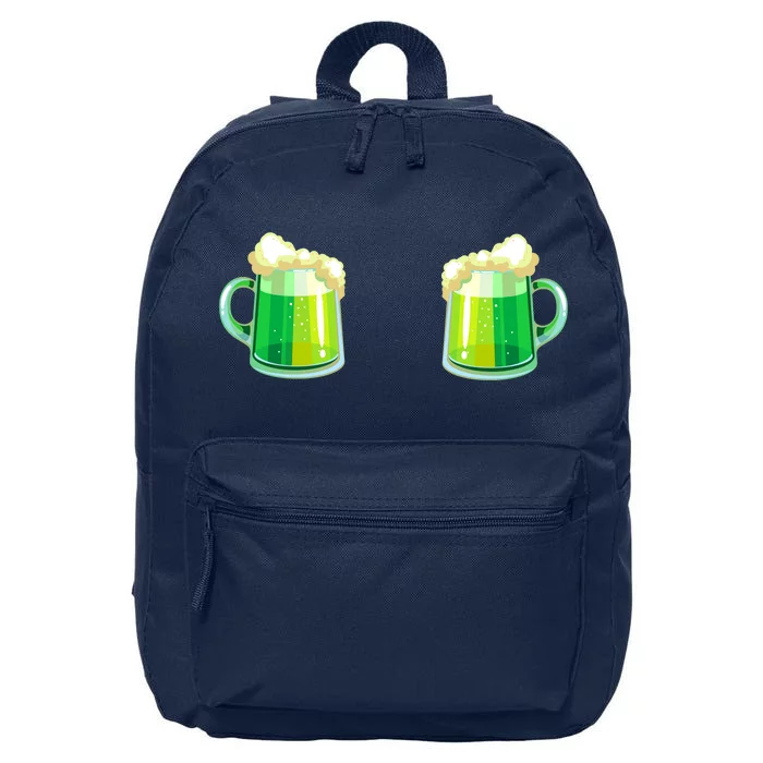 Green Beer Boobs - St. Patrick's Day 16 in Basic Backpack