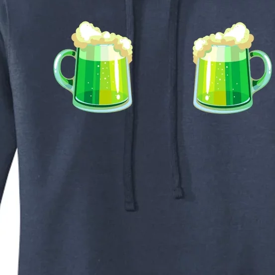 Green Beer Boobs - St. Patrick's Day Women's Pullover Hoodie