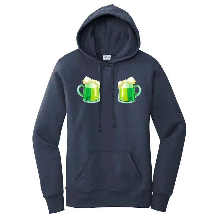 Green Beer Boobs - St. Patrick's Day Women's Pullover Hoodie