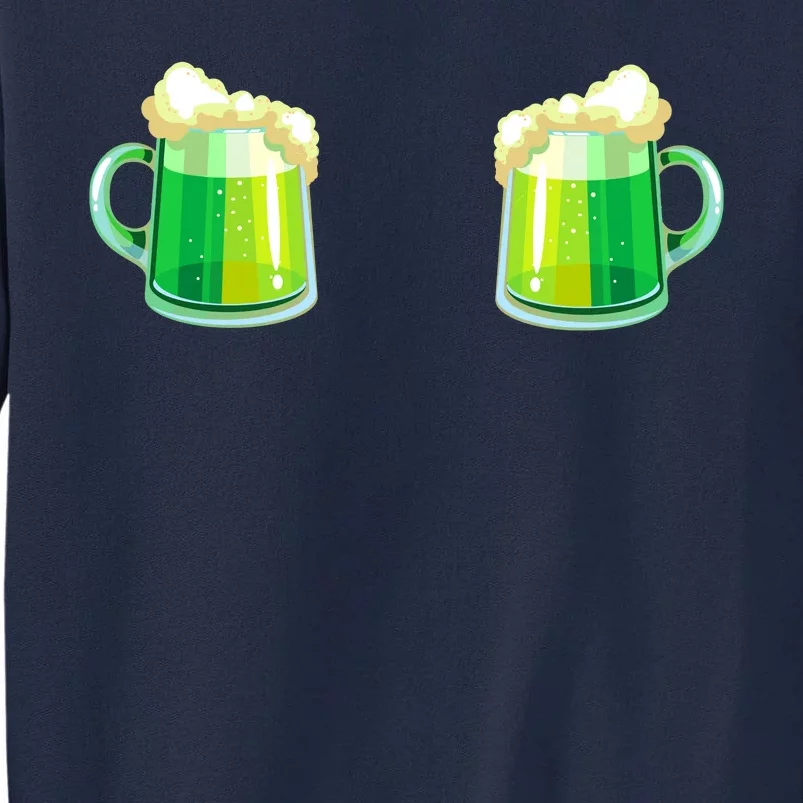 Green Beer Boobs - St. Patrick's Day Tall Sweatshirt