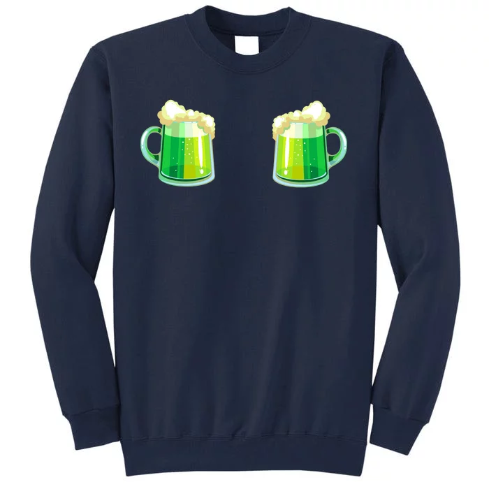 Green Beer Boobs - St. Patrick's Day Tall Sweatshirt