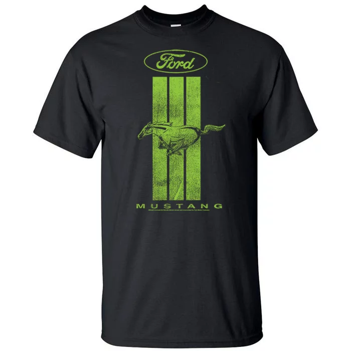 Green Mustang Stripe Tall T-Shirt