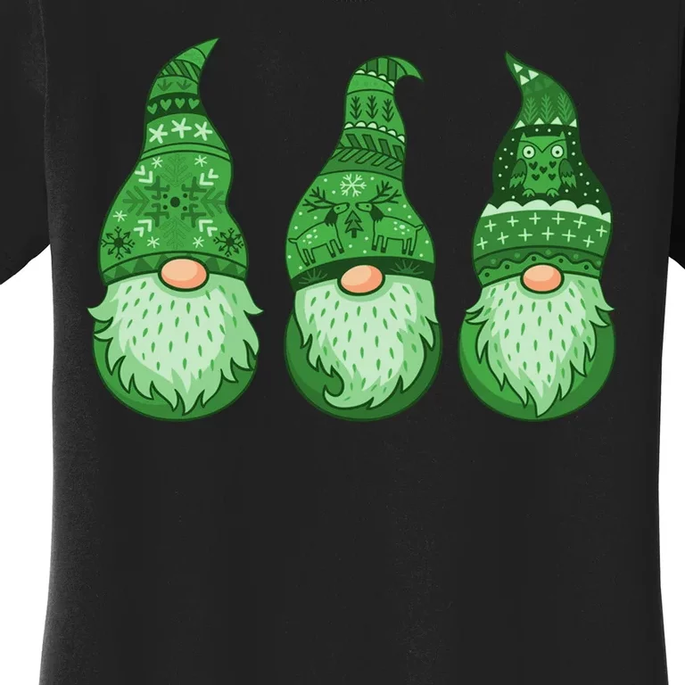 Green Ugly Sweater Irish Gnomes St Patricks Day Women's T-Shirt