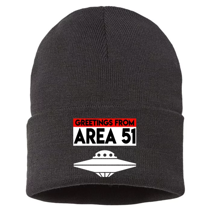 Greetings From Area 51 Sustainable Knit Beanie