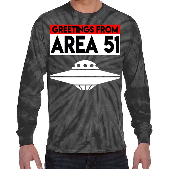 Greetings From Area 51 Tie-Dye Long Sleeve Shirt