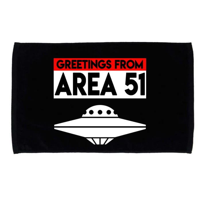 Greetings From Area 51 Microfiber Hand Towel