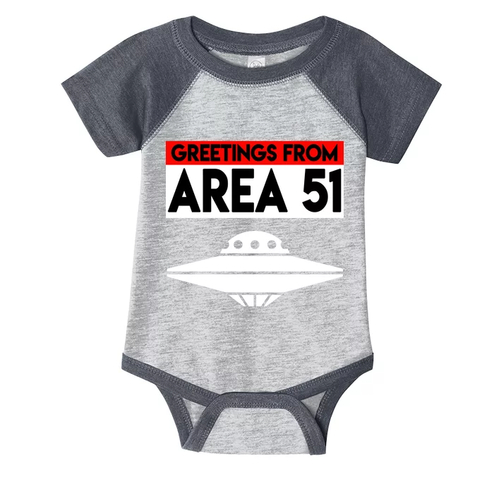 Greetings From Area 51 Infant Baby Jersey Bodysuit