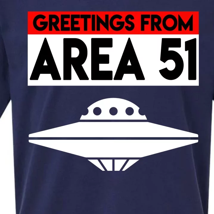 Greetings From Area 51 Sueded Cloud Jersey T-Shirt