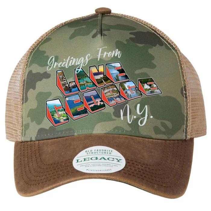 Greetings From Lake George New York NY Legacy Tie Dye Trucker Hat