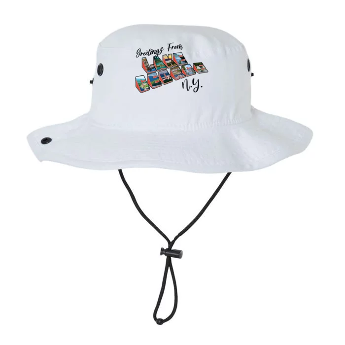 Greetings From Lake George New York NY Legacy Cool Fit Booney Bucket Hat