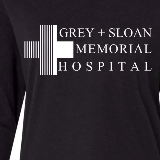 Grey And Sloan Hospital Memorial Womens Cotton Relaxed Long Sleeve T-Shirt