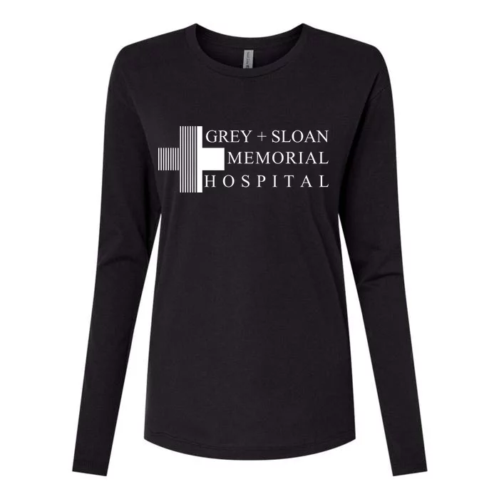 Grey And Sloan Hospital Memorial Womens Cotton Relaxed Long Sleeve T-Shirt