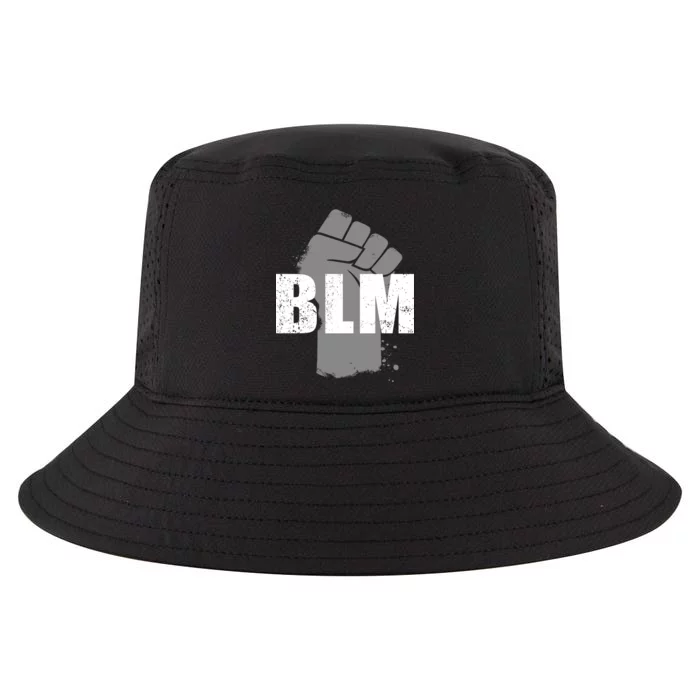 Grey BLM Fist Black Lives Matter Cool Comfort Performance Bucket Hat