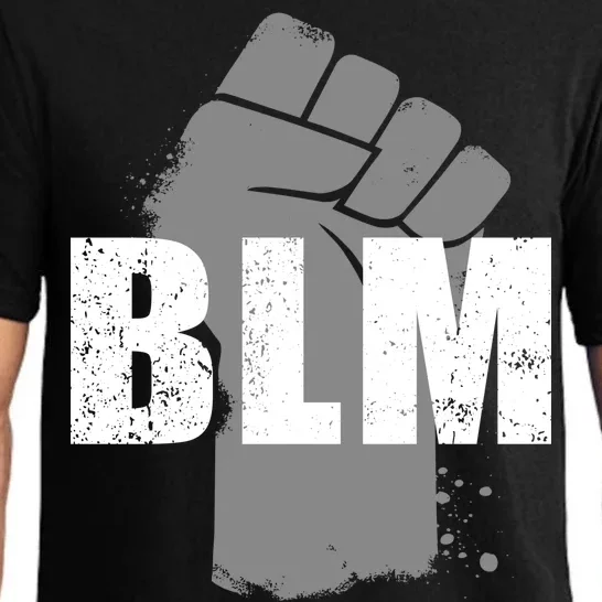 Grey BLM Fist Black Lives Matter Pajama Set