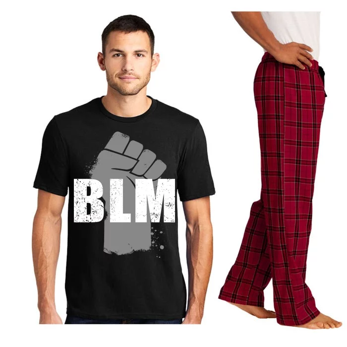 Grey BLM Fist Black Lives Matter Pajama Set