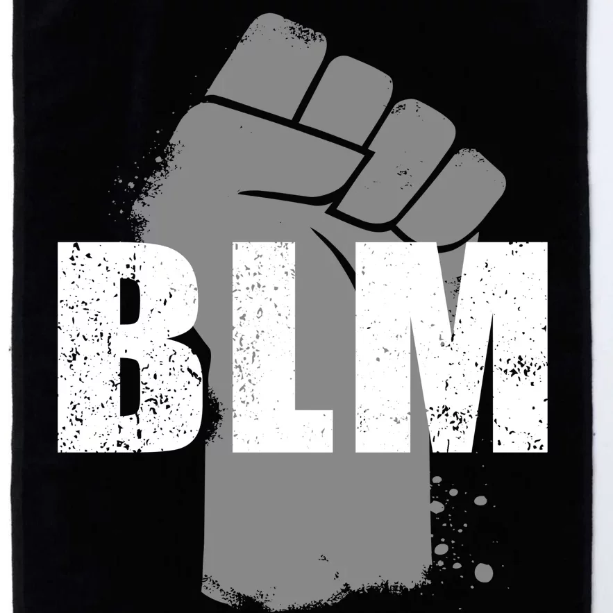 Grey BLM Fist Black Lives Matter Platinum Collection Golf Towel