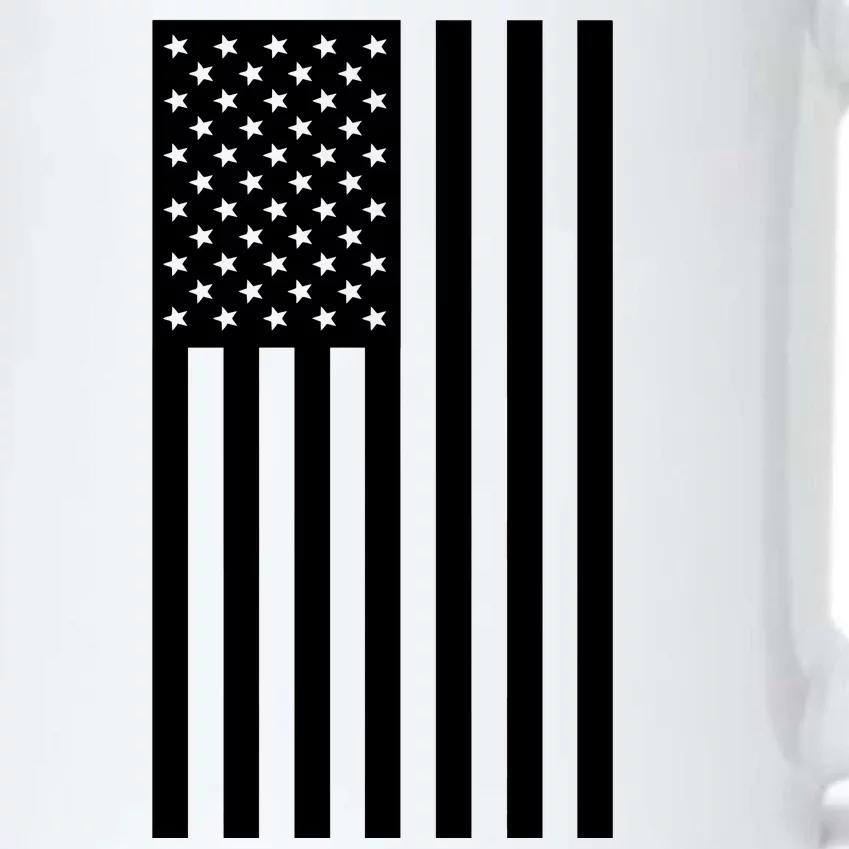 Grey Style America Flag Black Color Changing Mug