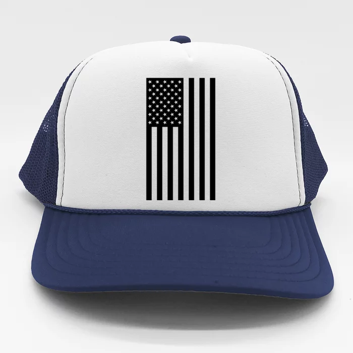 Grey Style America Flag Trucker Hat