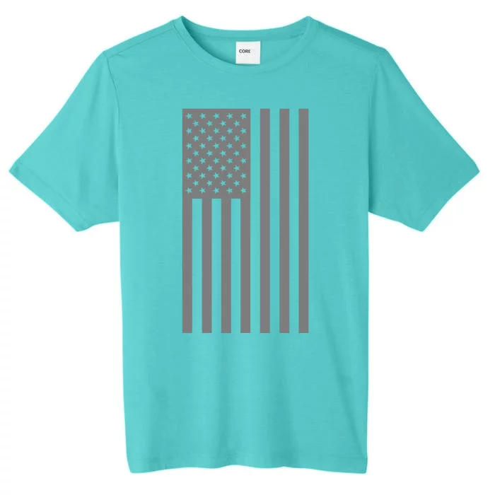 Grey Style America Flag ChromaSoft Performance T-Shirt