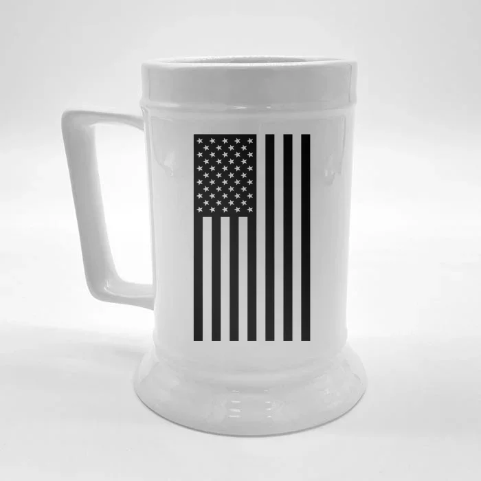 Grey Style America Flag Front & Back Beer Stein