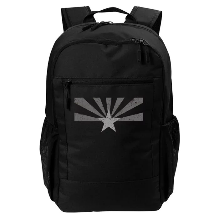 Grey Style Arizona State Flag Distressed Daily Commute Backpack