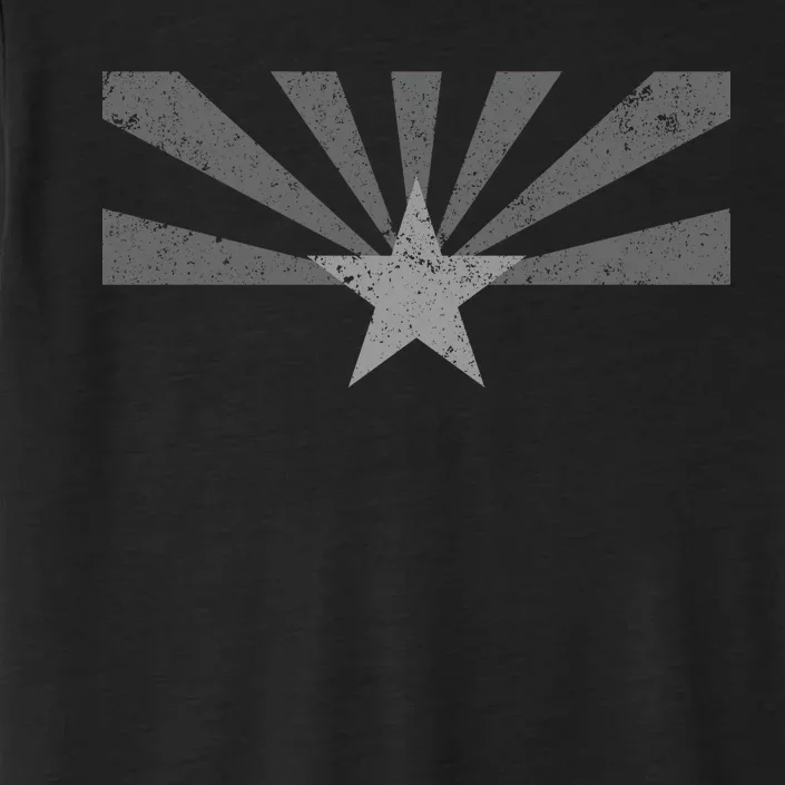 Grey Style Arizona State Flag Distressed ChromaSoft Performance T-Shirt