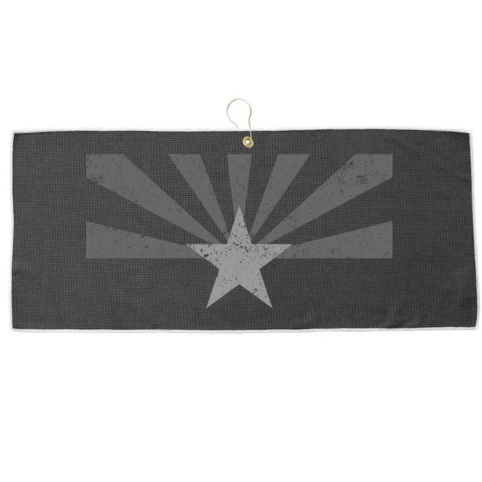 Grey Style Arizona State Flag Distressed Large Microfiber Waffle Golf Towel