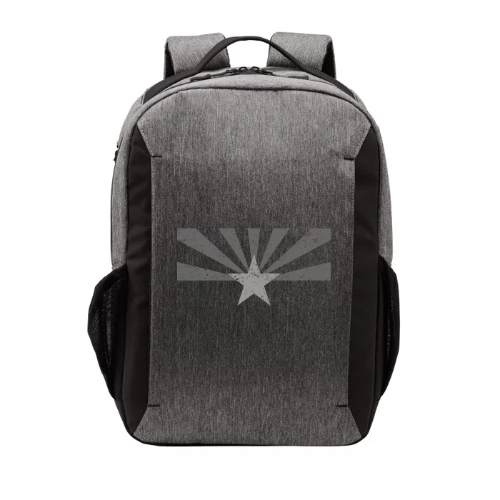 Grey Style Arizona State Flag Distressed Vector Backpack