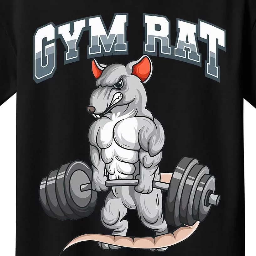 Gym Rat Fitness Bodybuilding Kids T-Shirt