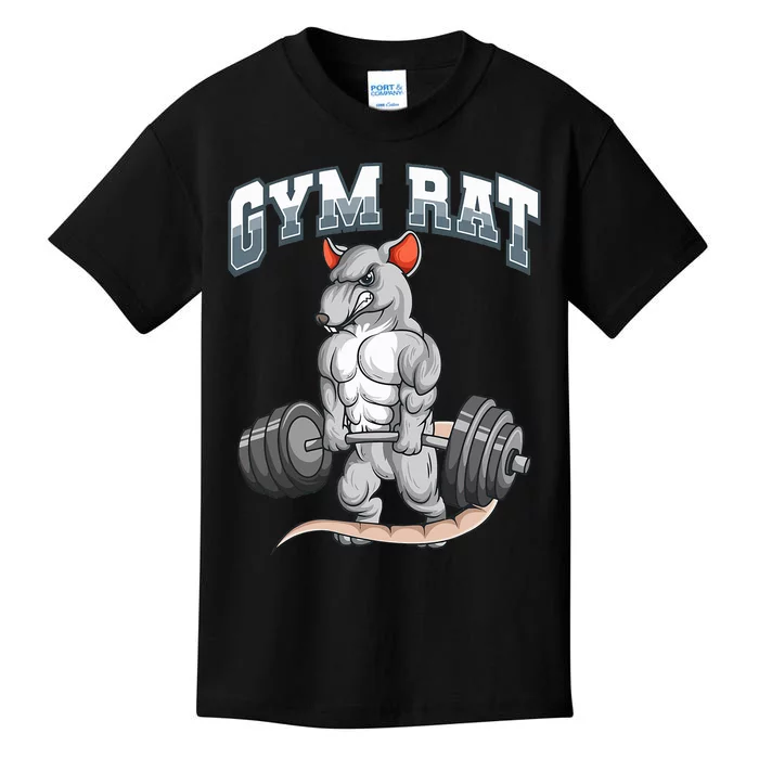 Gym Rat Fitness Bodybuilding Kids T-Shirt