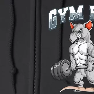 Gym Rat Fitness Bodybuilding Full Zip Hoodie